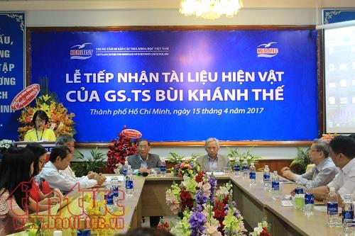 Tiếp nhận 2.400 tài liệu, hiện vật của GS.TS Bùi Khánh Thế ảnh 3